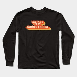 Vintage 1973 Limited Edition Retro Long Sleeve T-Shirt